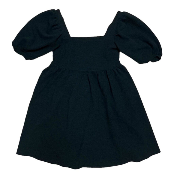 Scoop Dresses & Skirts - Scoop Women's Black Puff Sleeve Square Neck Short Babydoll Y2K Dress Size XS 0-2